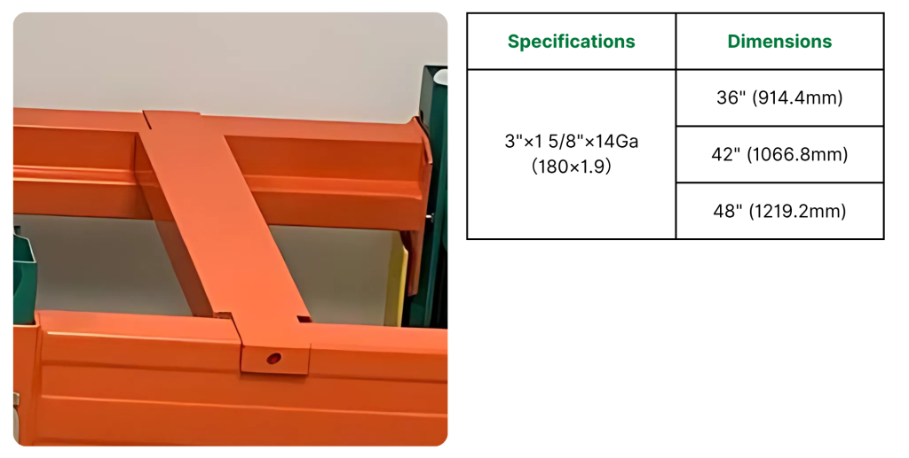 Pallet rack support bar