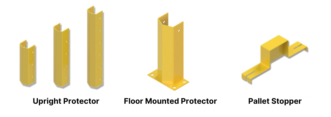 Types of pallet rack protection