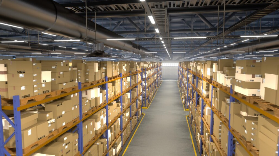 Modern Warehouse Optimized with Push Back Pallet Racking System