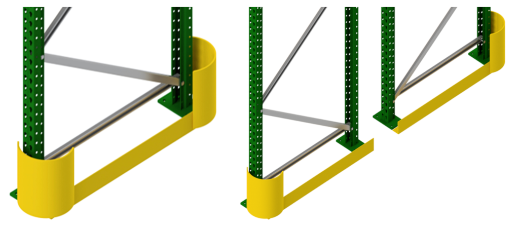 Parameters of Safety Barriers & Tube Guardrails - pallet rack accessories